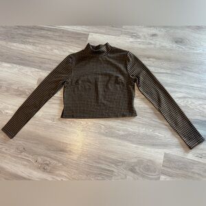 SADIE & SAGE CHECKED TOP